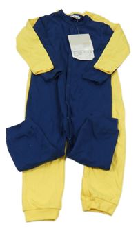 Nové - Tmavomodrý + žlutý overal Ergee