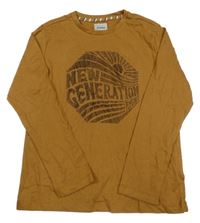 Medové triko s nápisem Hydro 