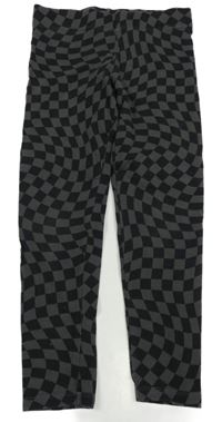 Černo-šedé vzorované legíny M&S