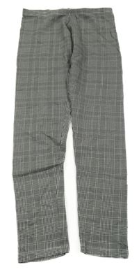 Černo-bílé kostkované legíny C&A