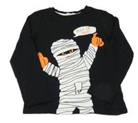 Čierne tričko s mumií H&M