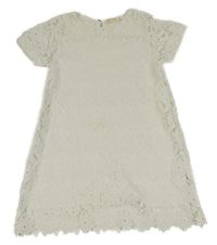 Biele madeirové šaty Zara