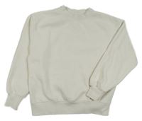 Biela oversize mikina Zara
