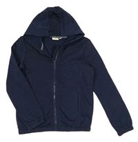 Tmavomodrá prepínaci mikina s kapucňou Kids