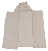 Svetloružová plyšová zavinovací deka s kapucí - jednorožec Debenhams