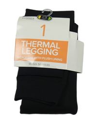 Nové - černé thermo zateplené punčochové legíny St. Bernard