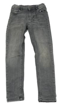 Šedé skinny teplákové rifle Denim Co.