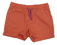 Lososové plátěné kraťasy lupilu