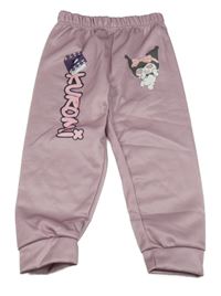 Staroružové teplákové tepláky s obrázkem - KUROMI