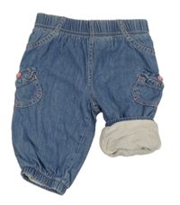 Modré cargo cuff podšité rifle C&A