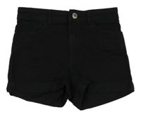 Čierne rifľové kraťasy H&M