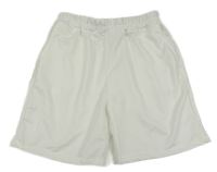 Bílé teplákové kraťasy