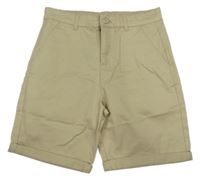 Béžové chino plátenné kraťasy Denim Co.