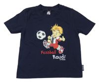 Tmavomodré tričko s fotbalistou Trigema