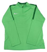 Zelená thermo mikina s logom Nike