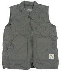 Sivá šušťáková ľahká prešívaná zateplená vesta Primark