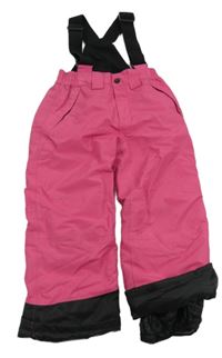 Tmavorůžovo-černé šusťákové funkční laclové oteplovačky Crane