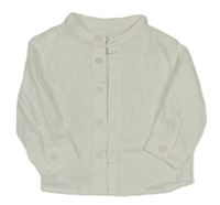 Biela kockovaná košeľa C&A