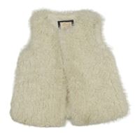 Krémová kožušinová podšitá vesta F&F