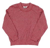 Červený trblietavý ľahký sveter M&Co.