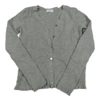 Sivý melírovaný rebrovaný prepínaci crop sveter Primark