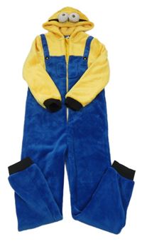 Safírovo-žlutá chlupatá kombinéza s kapucí - Mimoň Primark