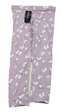 Nové - Lila vzorované legíny Dunnes