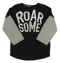 Černo-šedé triko s nápisem George