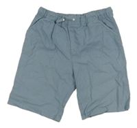 Modré lněné kraťasy Matalan