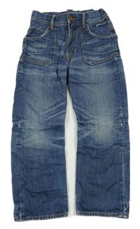 Tmavomodré relaxed rifle H&M