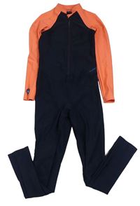 Tmavomodro-oranžový UV overal Decathlon