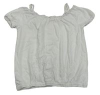 Biely crop top