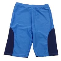 Modro-tmavomodré sportovní kraťasy 