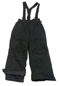 Černé šusťákové funkční oteplovačky s trakami Mountain Warehouse