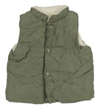 Khaki šušťáková zateplená vesta George
