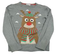 Sivý sveter so sobom H&M