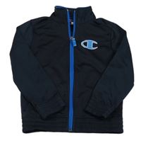 Tmavomodrá športová funkčná prepínaci mikina s logom Champion