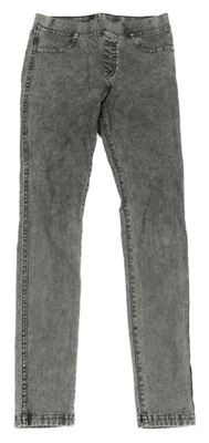 Šedé melírované tregíny riflového vzhledu H&M