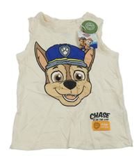 Nové - smotanové tielko s Tlapkovou patrolou Nickelodeon
