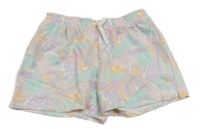 Barevné květované teplákové kraťasy dunnes