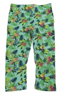 Zelené crop legíny s listy Kiki&Koko