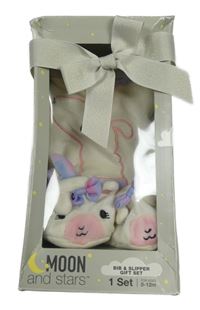 Nové - 2 set - smotanový zamatový bryndák + cápačky