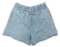 Světlemodré riflové kraťasy H&M