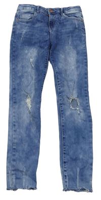 Modré skinny rifle s prošoupáním Denim Co.