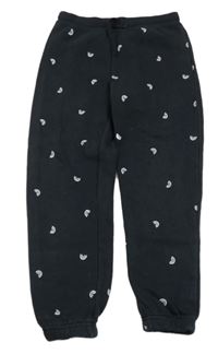 Černé tepláky s duhami H&M