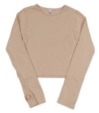 Růžové žebrované crop sportovní trio George