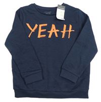 Nové - Tmavomodrá mikina s nápisom Primark