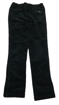 Čierne zamatové skinny rifle Mexx