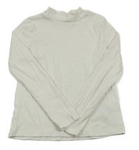 Smotanové tričko so stojačikom H&M