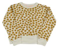 Smetanovo-medová bodkovaná á mikina Zeeman